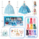 Dimanqi Dress Up Doll Doll Toy Girls Doll Set Princess Large Dream Gift Box + Handbag Toy