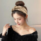 晚瑶高级感高颅顶发箍女网红2025新款发带洗脸头箍女款宽边压发卡头饰 黑色【打结发箍】