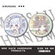 Lock girl Doria around bars, King of Glory Q version Yao Sun Shangxiang badge millet brooch pin secondary pendant S2677 Angela 58mm badge bars bright film