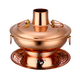 Cui Laoye copper hot pot carbon and electric dual-purpose old-fashioned Beijing copper hot pot pure copper pot charcoal plug-in household Yuanyang pot hot pot pot high and low grade ~ clear soup pot about 6 people 32cm
