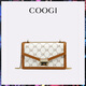
COOGI women's bags, light luxury brand women's shoulder bags, crossbody bags, women's Mother's Day 520 birthday gifts for girlfriend and wife, deep coffee (exquisite gift box + dust bag)