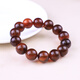 Ancient genuine amber containing paclitaxel natural Burmese amber violet bracelet collection 100 10mm+