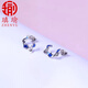 Aiyu Pt950 platinum earrings with enamel platinum moment series earrings for your girlfriend