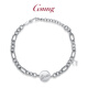 GsunG Platinum Women's Bracelet PT950 New Fashion Star Star Bracelet Simple Platinum Bracelet Women's Attractive Gift Priced by Gram, Contact Customer Service for Gold Price before Buying