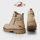 Ram echtes Leder Martin Boots Herren 2025 Sommer Neue dicke alleinige Kick-freie Arbeitsstiefel High Top Herrenschuhe Outdoor Desert Boots Aprikosenfarbe 39 39