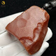 Fuwanzhe natural beeswax authentic raw stone handle pendant red leather amber full leather pendant 35.5g