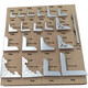 Dujiaxing Notebook Cover Bread Book Book Protection Protection Manual de portada Protección de cuello de cuero Vaceta Anti-Collision Metal Álbum 1429 10 piezas