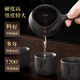 Tao Fuqi Purple Clay Automatic Tea Set Home High-end Gift Lazy Stone Mill Tea Maker Teacup Teapot Complete Set Engraved Customized Black-Houde Loading Purple Clay Automatic Tea Maker + Male Cup