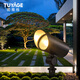 Tuyagu tree light outdoor waterproof spotlight tree light LED courtyard garden landscape villa lawn floor lamp 110mm diameter (ground insert) 18W warm light

