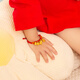 
Laomiao gold bracelet baby gold jewelry food and clothing, wealth-free woven baby gold bracelet can be adjusted for one year and full month gift, food and clothing, wealth-free woven gold bracelet about 1.1g