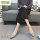 Si Ruilinxi Children's Shoes 688 Top-layer Flat Sole Single Shoes Pointed toe versatile soft sole Grandma's Shoes Korean Style Light Mouth Lemon Yellow, Shipping within 48 hours 37