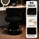 CALVERT light luxury makeup stool girls bedroom high-end dressing table chair cloakroom rotatable Internet celebrity Italian back chair black_360 rotation skin-friendly velvet