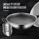 SUPOR wok 304 stainless steel non-stick wok cooking pot household honeycomb