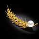 End of the World Fashion Designer Golden Wheat Corsage Men's Suit Brooch Women's Coat Pin Lapel Pin Decoration h Style 4