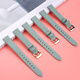 Zhuo Lei wendet Armani Small Green Watch AR11302 1959 AR11149 Frauen Litschee Muster Echtes Leder-Uhren-Gurt-Accessoires Hellgrün-Rose Gold Pin Schnalle 14mm