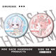 Lock girl Doria around bars, King of Glory Q version Yao Sun Shangxiang badge millet brooch pin secondary pendant S2677 Angela 58mm badge bars bright film