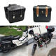 MPPMCK Retro Motorradseitenbeutel Pedal Elektrofahrzeug Rücksitz Hanging Bag Harley Prince Hängende Beutel Wasserdichtes Seitenbeutel 6623 Schwarzes Passwort Schloss Paar