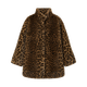 ELLE KIDS children's clothing yellow brown eco-friendly imitation fur jacket for girls winter new old money style leopard print coat leopard print color 165 (M)