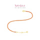 Chow Tai Fook SOINLOVE minimalist braided red rope good luck red 18K gold bracelet VE197