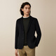 Red bean suit men [50% wool] 25 autumn new business high-end double-sided woolen single woolen jacket men Yunmo Black S1 M (170) Recommended 62-70 Jin [Jin equals 0.5 kg]