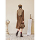 Zihan (ZIHAN) Zihan Maillard retro plaid vest dress two-piece women's autumn suit skirt coffee color S