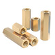 Fengji M2M2.5M3M4M5M6 double-way hexagonal copper column isolation column nut column hollow chassis motherboard computer board stud M4*20 10 pieces