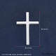Ji Bao Lou PT950 platinum pendant simple glossy cross platinum pendant (excluding chain) 9.46g