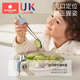 Kechao Children 316L Stainless Steel Training Chopsticks 2 3 6-year-old baby assisted in learning infant tiger mouth practice tableware 4 Speller yellow (bee) + storage box
