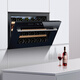 BAIKAILUN built-in wine cabinet red wine cabinet home kitchen and bathroom built-in wine cabinet small beverage tea wine foreign wine refrigerated thermostatic cabinet 0.88 meters丨Glass model 43 bottles Thin model