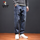 Woodpecker (TUCANO) trendy jeans men's autumn and winter 2025 new straight loose plus size casual small foot long pants Harem pants RYD1-1017 blue 31 (waist circumference two feet four)