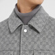 Lilang leichte Modelkleidung für Männer [Zwei-Farben Jacquard] Wollmantel Herrenkaschmere Wolle Mischjacke Q4dyr513 Hellgrau M (165)