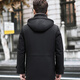 
Noletia Haining Park Overcomes Men's Full Silky Silver Blue Silky Inner Liner Mid-length Mink Coat Mink Collar Fur Coat Black Case Gray Silky Inner Liner 180XXL
