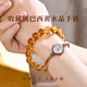 Eternal symbol collectible Brazilian citrine body purification bracelet to attract wealth, high-end crystal for men and women, light luxury transfer, collectible citrine 10mm gift box
