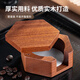 RSRDDY coffee filter paper storage box Moka pot powder bowl filter paper Italian coffee machine handle round wooden filter paper filter paper holder dustproof