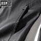 JEEP SPIRIT light luxury high-end imported ecological microfiber leather spring and autumn style men's business casual lapel imitation leather jacket gray 180 (recommended 140-155 Jin [Jin equals 0.5 kg])