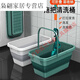 Renjuyi customized mop pool removable all-in-one outdoor wash mop pool floor basin plastic wash mop pool bucket household upgrade to enlarge double handles foldable green