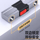 Huangchi U-lock glass door lock anti-theft lock door lock U-lock mortise lock thickened shear-resistant office shop door lock