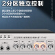 先科（SAST）ST-605大功率蓝牙定压功放机120W公共广播放大器吸顶音响壁挂音柱喇叭家庭影院组合两分区独立控音