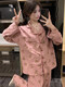 嘉绸韩版ins可爱小熊睡衣女春秋长袖日系卡通甜美少女学生家居服 9227爱心27 Y M 75-100斤