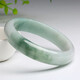 Heart ginseng jade guaranteed price 11.11 jade floating flower bracelet women's jade bracelet waxy ice type Burmese old pit jade bracelet A goods jade bracelet 55mm