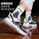 Li Ning Blitz 11 Basketball Shoes Men's 2025 New Men's Shoes Shoes Shoes Recovery and Wear Resistant Field Practical Shoes Professional Sneakers Men Standard White/Black-City 5 39 (240mm)