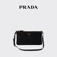 PRADA/Prada Gift Women's Regenerated Nylon Clutch Shoulder Bag Black