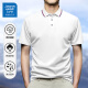 JEANSWEST LIFE真维斯2025新款短袖polo衫男款翻领t恤纯色上衣服男装男士polo衫 黑色698 XL （建议110-125斤）