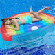 Miruo Grand flotteur de nuages ​​gonflables épais sur le lit d'eau arc-en-ciel chaise salon de natation