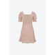 SEIFINI shopping mall same style SEIFINI square collar ruffle date dress 2024 summer new style women 3E4899941 gem brown S 155/80A