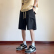 Shannu (shannu) seda seda seda stil swewren de verano Sports Cool Couric Retrase Pantalones de baloncesto masculino Pantalones de cinco puntos DK701 Green L
