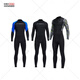 Chuangjingyi Selects Motor Boat Quick-Drying Suit Men's One-piece Wet Suit Women's Surfing Snorkeling Wet Suit Long Sleeve Sunscreen Large Size Swimming Wet Suit Black Men's Style - Back Zipper (D030069M XXL