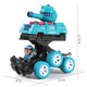 
Children's collision deformation inertial tank car can launch toy simulation walking car model boy and girl gift cyan [collision tank]