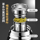 Sohe outdoor thermos cup 316 stainless steel thermos pot large capacity portable vacuum all-steel pot extra large all-steel thermos pot silver cup lid + inner plug + leakage net 2000.0ml