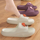 Slippers for women in summer home indoor new style thick sole non-slip foot non-slip bathroom bathing sandals for men Purple 38-39 Suitable for normal 37-38